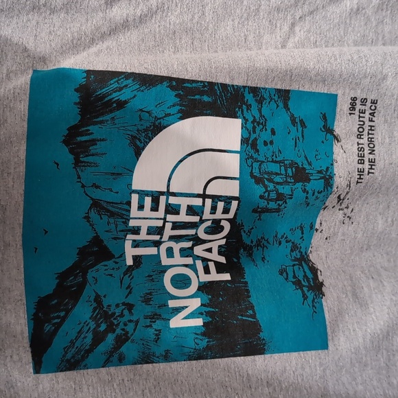 North Face Cropped Hoodies, M Gray - Picture 3 of 4